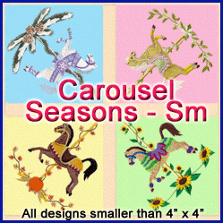A Carousel Horse Seasons Design Pack