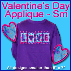 A Valentine's Day Design Pack (Applique)