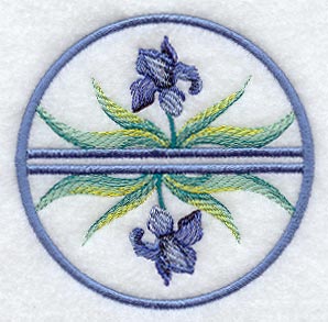 Iris Coaster (Stemware) (In-the-Hoop)