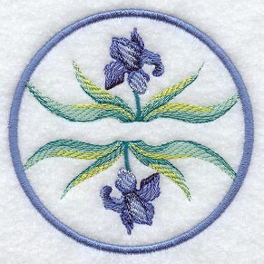 Iris Coaster (In-the-Hoop)