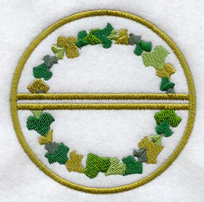 Ivy Coaster (Stemware) (In-the-Hoop)