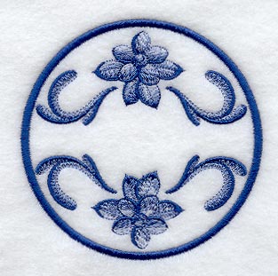Delft Blue Coaster (In-the-Hoop)