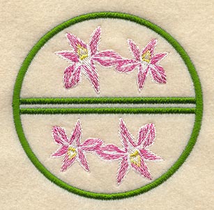 Tropical Coaster (Stemware) (In-the-Hoop)