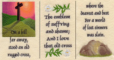 Old Rugged Cross Banner - Lg (3 Pieces)