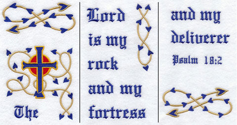 Lord Is My Rock Banner - Lg (3 Pieces)