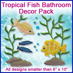 A Tropical Fish Bathroom Décor Design Pack