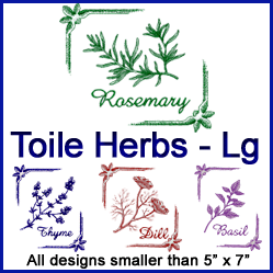 A Toile Herbs Design Pack