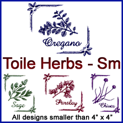 A Toile Herbs Design Pack