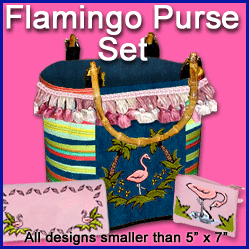 A Flamingo Purse Set I Design Pack