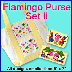 A Flamingo Purse Set II Design Pack