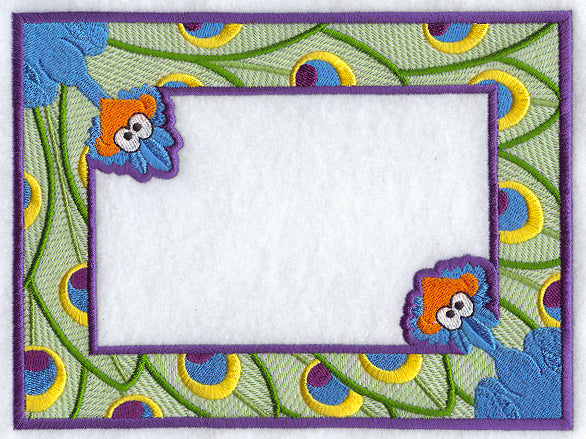 Double Peacock Photo Frame (In-the-Hoop)