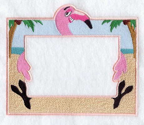 Flamingo Floyd Photo Frame (In-the-Hoop)