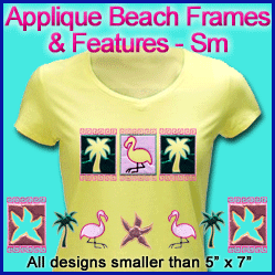 A Beach Frames & Features Design Pack (Applique)