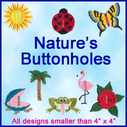 A Nature's Buttonholes Design Pack