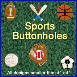 A Sports Buttonholes Design Pack