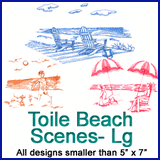 A Toile Beach Scenes Design Pack