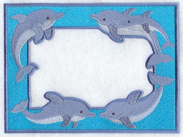 Dolphin Photo Frame (In-the-Hoop)