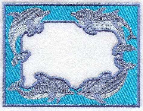 Dolphin Photo Frame (In-the-Hoop)