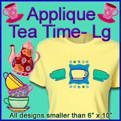 A Tea Time Design Pack (Applique)