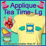 A Tea Time Design Pack (Applique)
