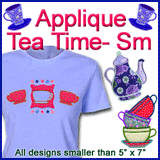 A Tea Time Design Pack (Applique)