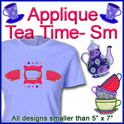 A Tea Time Design Pack (Applique)