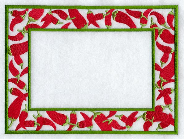 Chili Pepper Photo Frame (In-the-Hoop)