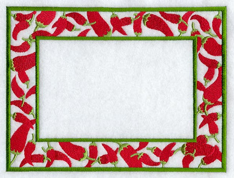 Chili Pepper Photo Frame (In-the-Hoop)