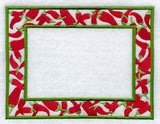 Chili Pepper Photo Frame (In-the-Hoop)