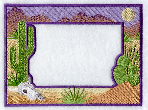 Desert Scene Photo Frame (In-the-Hoop)