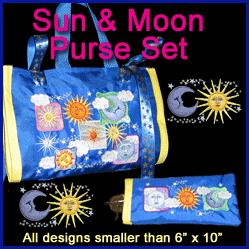 A Sun and Moon Purse Set Design Pack