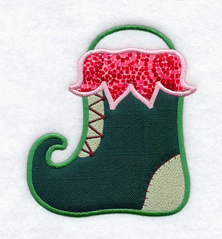Elf Stocking (In-the-Hoop)