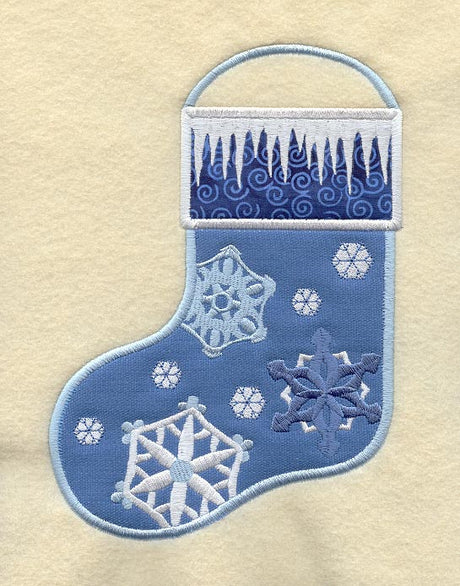 Snowflake Stocking (In-the-Hoop)