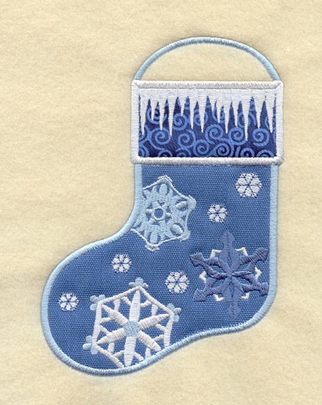 Snowflake Stocking (In-the-Hoop)