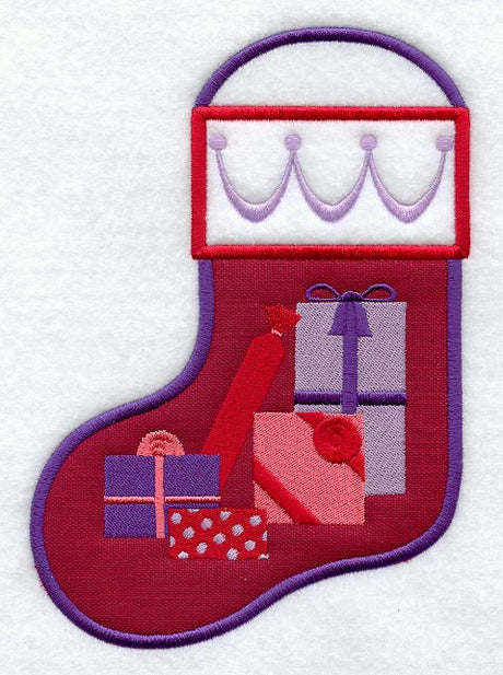Wrapped Gifts Stocking (In-the-Hoop)