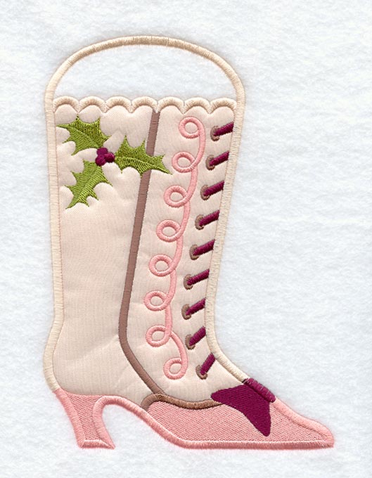 Victorian Boot Stocking (In-the-Hoop)