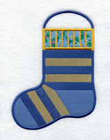 Striped Sock Stocking (In-the-Hoop)