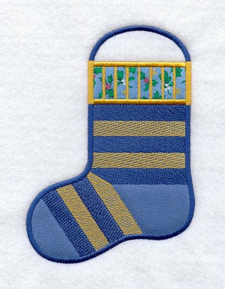 Striped Sock Stocking (In-the-Hoop)