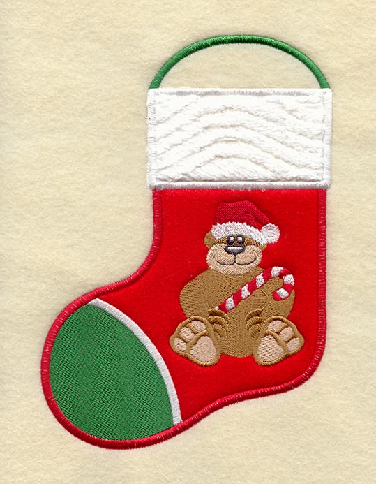 Teddy Bear Stocking (In-the-Hoop)