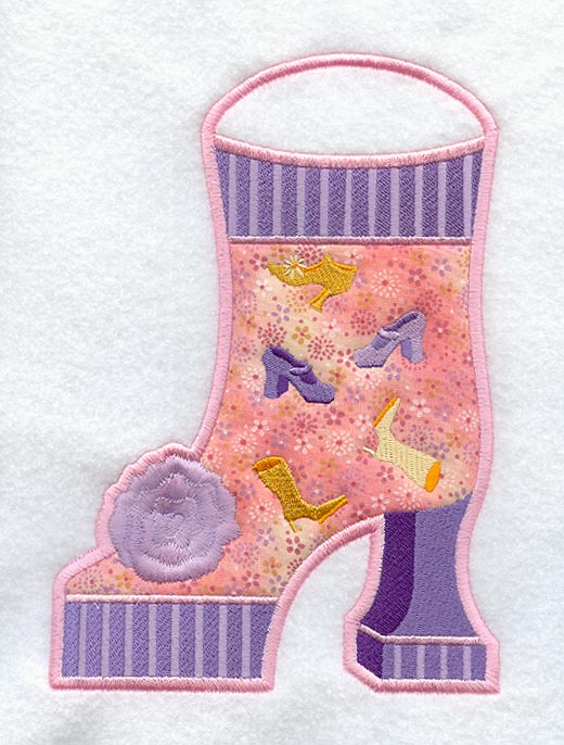 Fancy Shoe Stocking (In-the-Hoop)