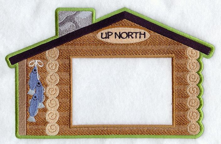 Cabin Photo Frame (In-the-Hoop)