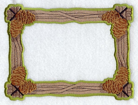 Pine Branch Photo Frame (In-the-Hoop)