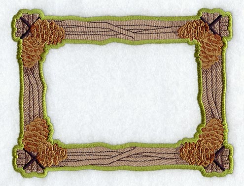 Pine Branch Photo Frame (In-the-Hoop)