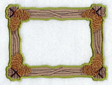 Pine Branch Photo Frame (In-the-Hoop)