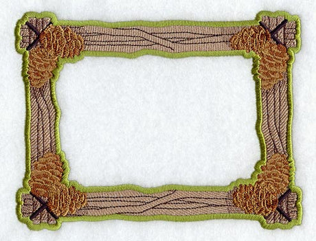 Pine Branch Photo Frame (In-the-Hoop)