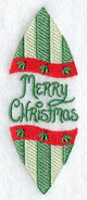 Merry Christmas Ornament Leaf
