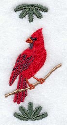Cardinal Ornament Leaf