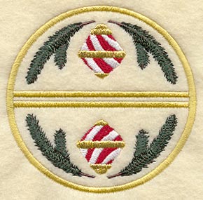 Antique Ornament Coaster (Stemware) (In-the-Hoop)