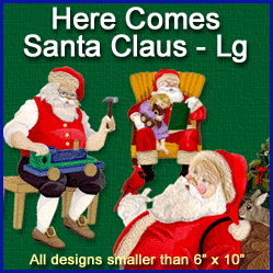 A Here Comes Santa Claus Design Pack