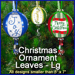 A Christmas Ornament Leaves Design Pack